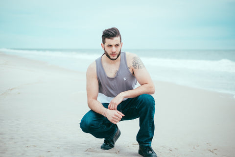 Tank Tops - Gray Cut & Sew Tank