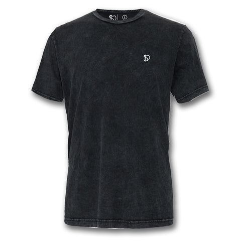 Tees - Black Mineral Wash Tee